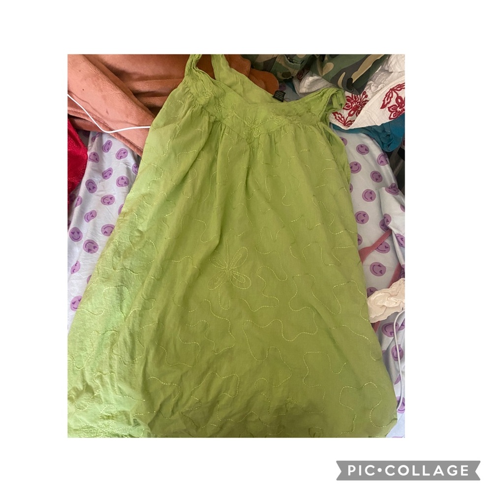 Glamour Lime Green Cotton Top